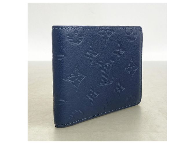 Louis Vuitton Monogram Shadow Bill Wallet in Navy Blue - view 2