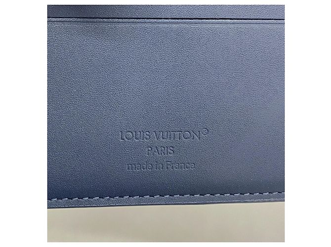Louis Vuitton Monogram Shadow Bill Wallet in Navy Blue - view 4