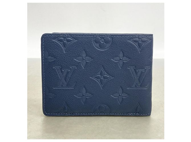 Louis Vuitton Monogram Shadow Bill Wallet in Navy Blue - view 5