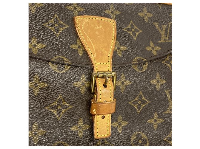 Borsa a tracolla Louis Vuitton Monogram Jeune Fille MM Marrone - vista 13