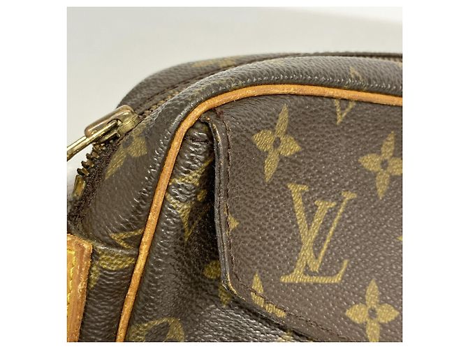 Borsa a tracolla Louis Vuitton Monogram Jeune Fille MM Marrone - vista 6