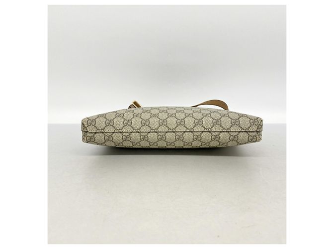 Borsa a tracolla Gucci GG Supreme Interlocking G Marrone Beige - vista 3
