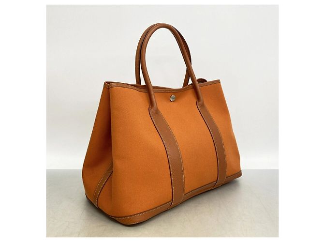 Hermès Borsa Tote Hermes Garden PM Arancione - vista 2