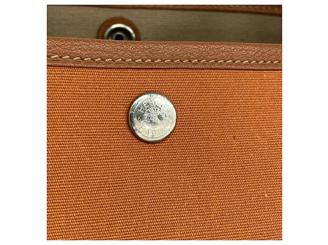 Hermès Borsa Tote Hermes Garden PM Arancione - vista 9