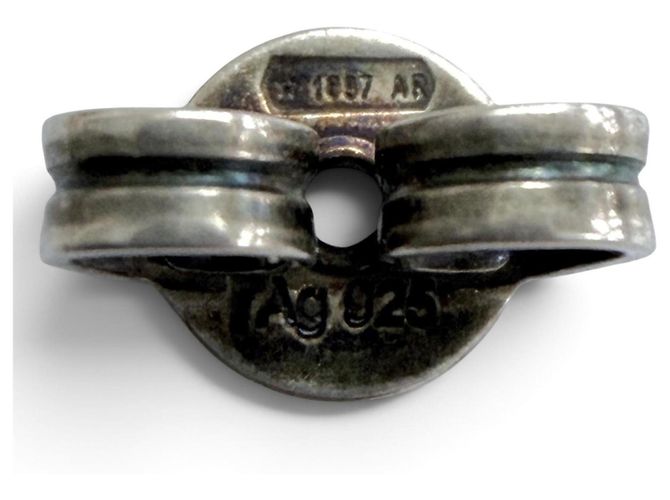 Louis Vuitton Silver 925 Stecker-Ohrringe Silber - Ansicht 10