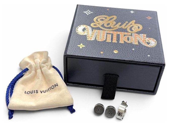 Louis Vuitton Silver 925 Stecker-Ohrringe Silber - Ansicht 2