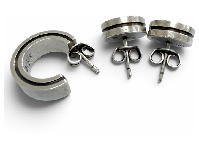 Louis Vuitton Silver 925 Stecker-Ohrringe Silber - Ansicht 4