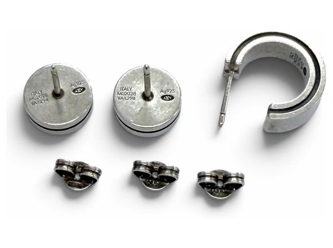 Louis Vuitton Silver 925 Stecker-Ohrringe Silber - Ansicht 5