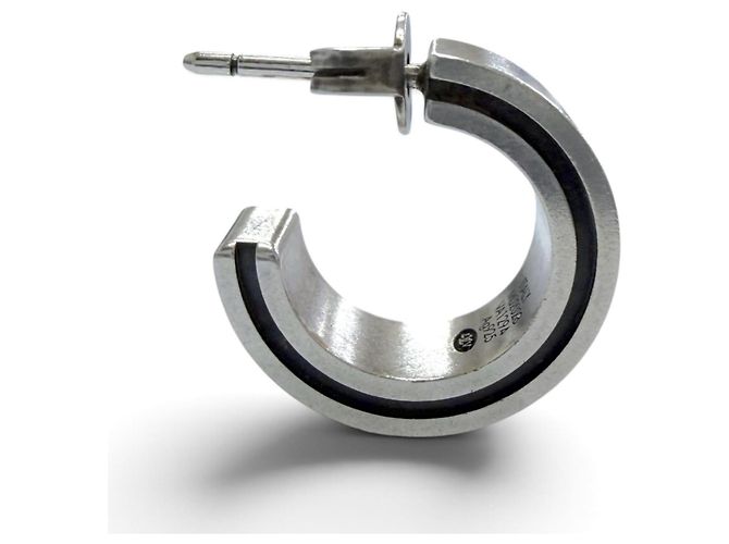 Louis Vuitton Silver 925 Stecker-Ohrringe Silber - Ansicht 8