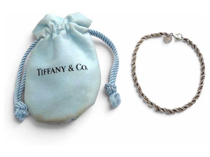 Autre Marque Bracciale con charm Tiffany & Co. in oro 18K e argento D'oro - vista 2