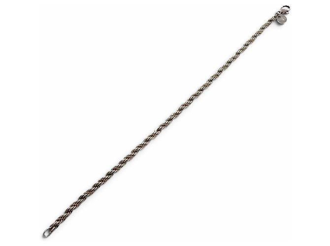 Autre Marque Bracciale con charm Tiffany & Co. in oro 18K e argento D'oro - vista 3