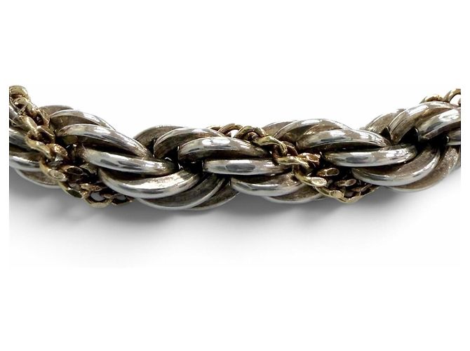 Autre Marque Bracciale con charm Tiffany & Co. in oro 18K e argento D'oro - vista 4