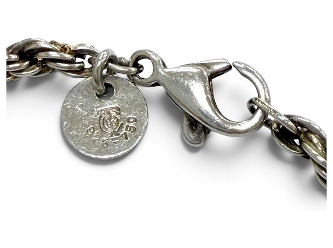 Autre Marque Bracciale con charm Tiffany & Co. in oro 18K e argento D'oro - vista 5