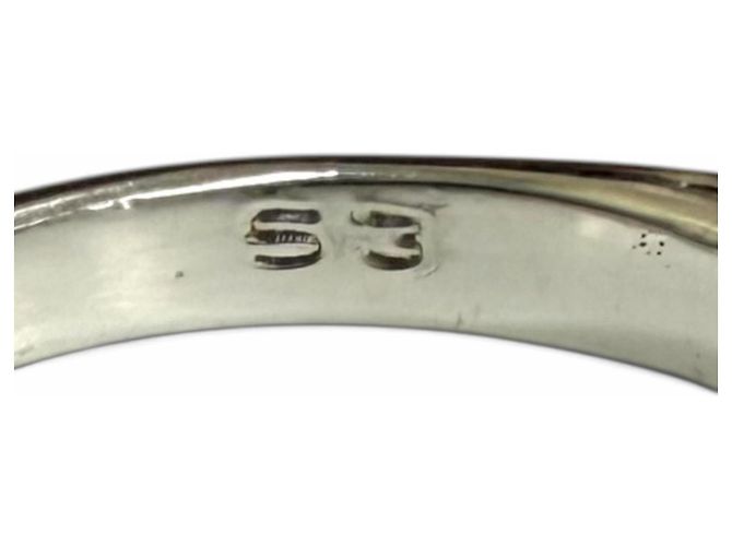 Hermès Hermes Vintage Chaine d'Ancre Ring Silvery Golden - view 7