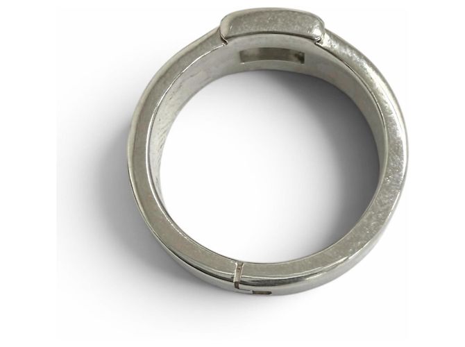 Ring Hermès Anel de faixa Hermes New Hercules AG925 H-Logo Prata - vista 5