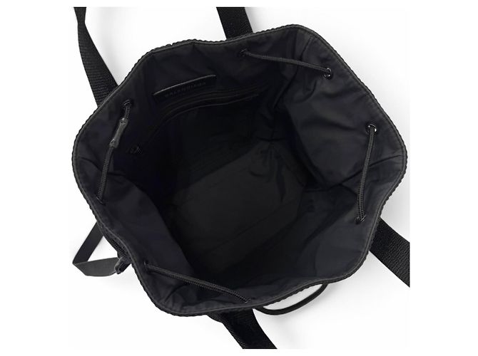 Balenciaga 644029 Army Small Nylon Leather 2-Way Tote Bag - vista 7