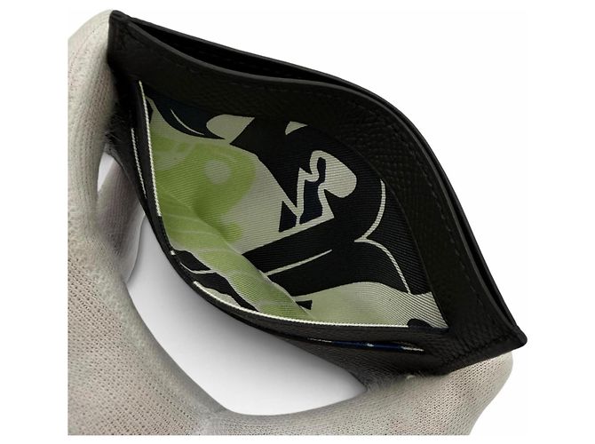 Hermès Hermes Kartenetui aus Epsom-Leder Schwarz - Ansicht 3