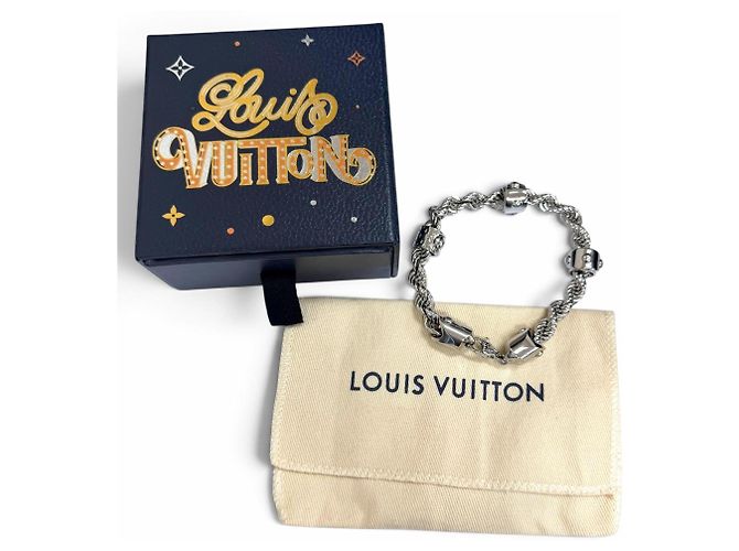 Bracciale con ciondoli argentato Louis Vuitton Argento - vista 2