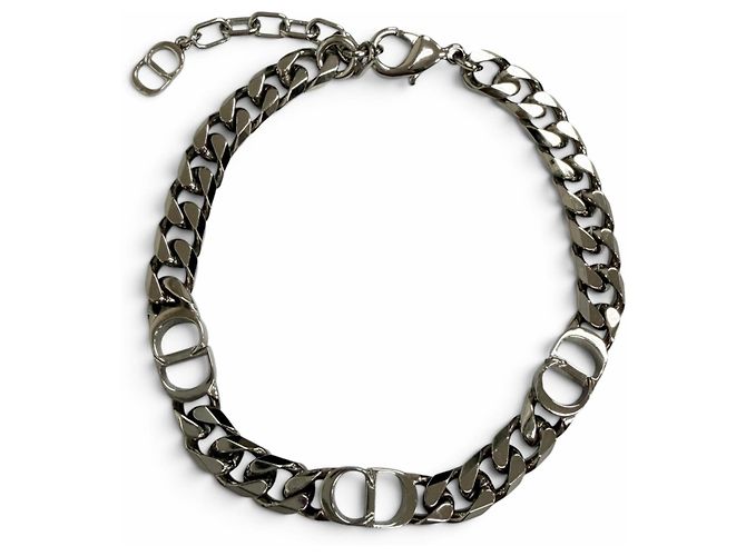 Christian Dior Bracciale a Maglie Dior Homme CD Icon Argento - vista 3