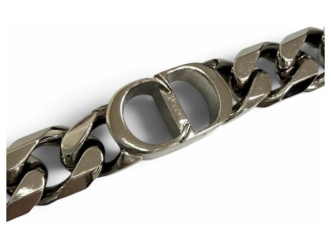 Christian Dior Bracciale a Maglie Dior Homme CD Icon Argento - vista 5