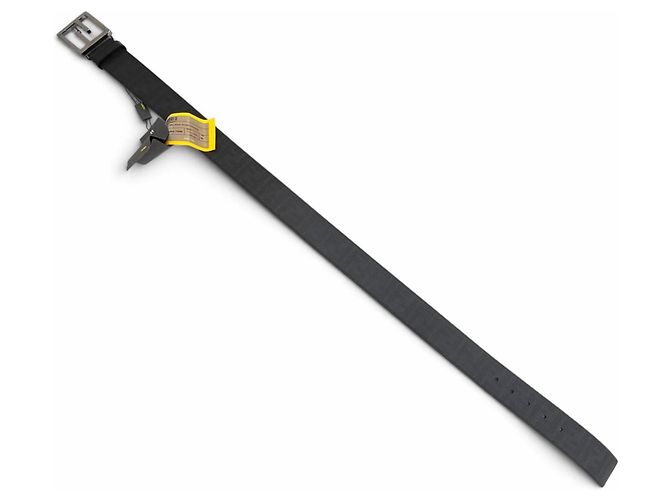 Zucca Fendi Gürtel aus schwarzem Leder mit FF-Logo-Schnalle - Ansicht 4