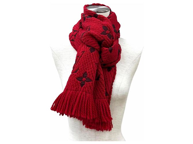 Louis Vuitton Ruby Stola aus Woll-Seiden-Mischung Rot - Ansicht 2