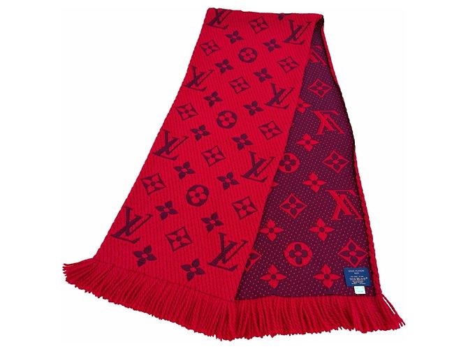 Louis Vuitton Ruby Stola aus Woll-Seiden-Mischung Rot - Ansicht 3