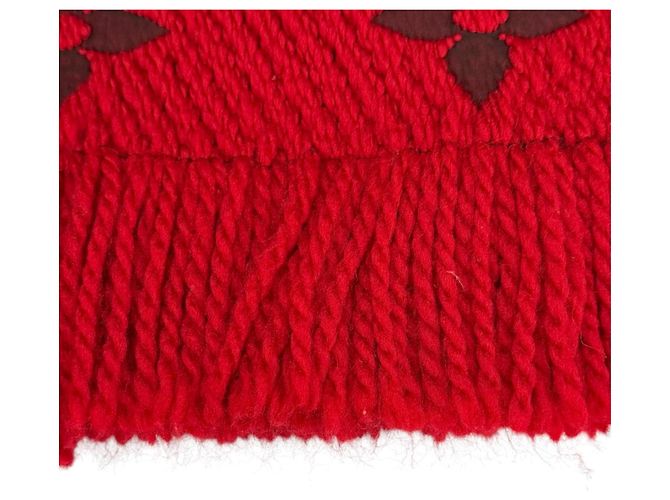 Louis Vuitton Ruby Stola aus Woll-Seiden-Mischung Rot - Ansicht 5