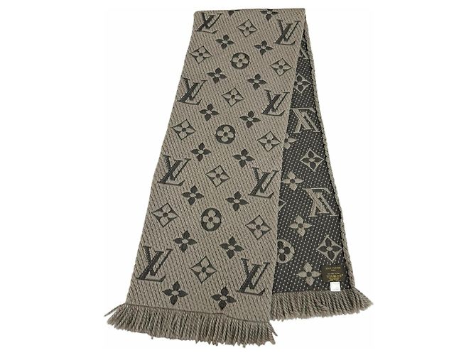 Stola Louis Vuitton Logomania in lana e seta - vista 3