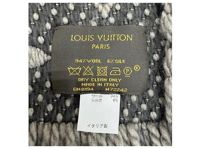 Stola Louis Vuitton Logomania in lana e seta - vista 6