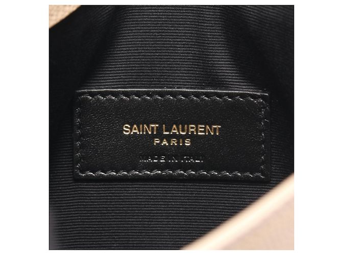 Yves Saint Laurent Beige Leather Clutch Bag - view 4