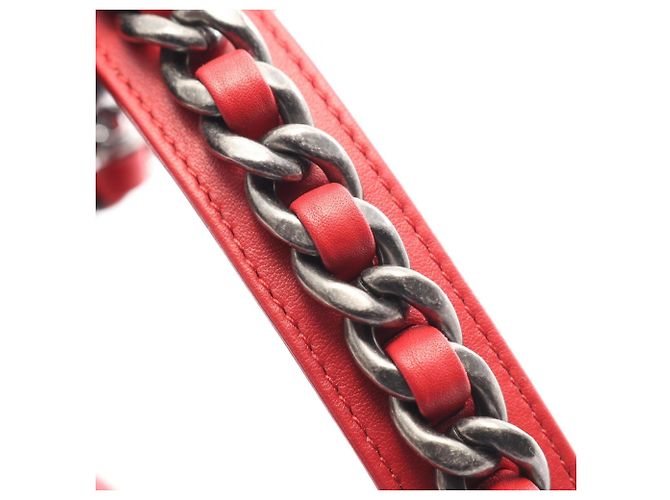 Chanel 19 Dixneuf Matelassé Two-Way Schultertasche Rot - Ansicht 10