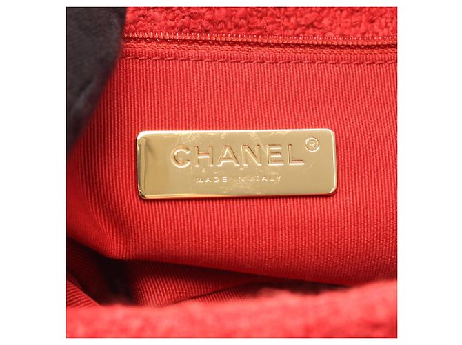 Chanel 19 Dixneuf Matelassé Two-Way Schultertasche Rot - Ansicht 4