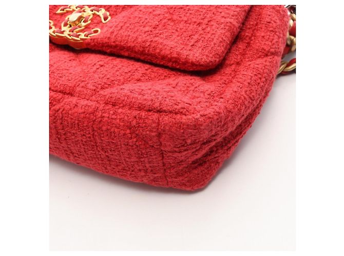 Chanel 19 Dixneuf Matelassé Two-Way Schultertasche Rot - Ansicht 8
