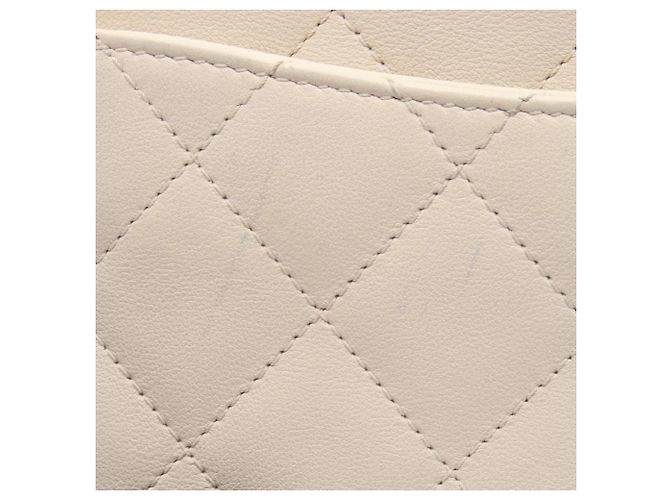 Borsa a tracolla Chanel Gripoix Matelassé con patta completa Bianco - vista 8