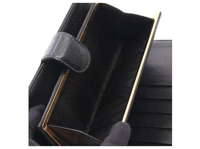 Cartera larga bi-fold Chanel Coco Mark Negro - vista 4