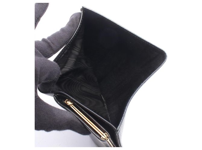 Cartera larga bi-fold Chanel Coco Mark Negro - vista 7
