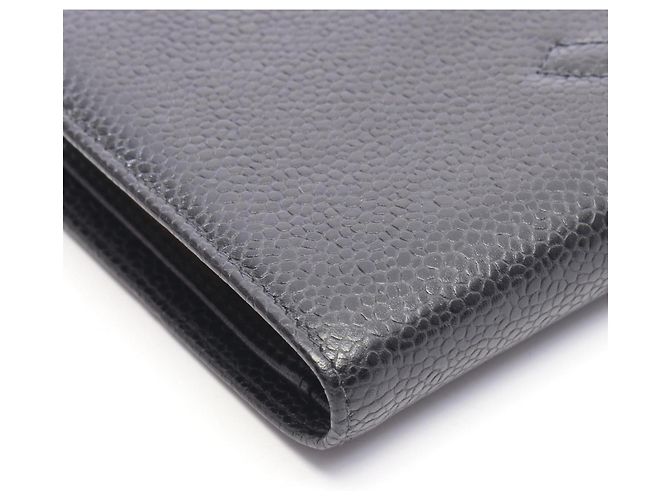 Cartera larga bi-fold Chanel Coco Mark Negro - vista 8