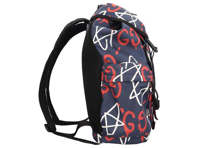 Sac à dos Gucci Outlet Ghost Blanc Rouge Bleu Marine - vue 4