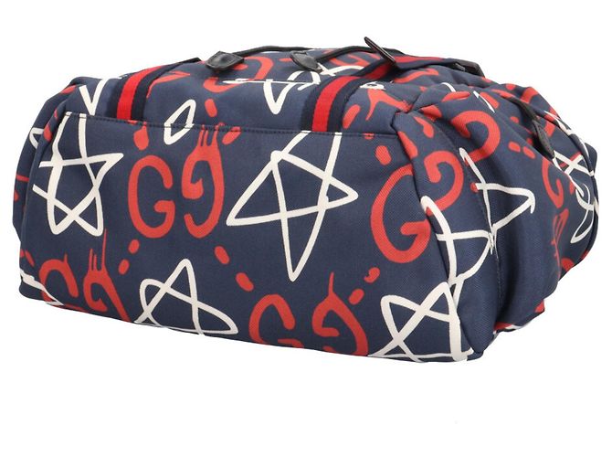 Sac à dos Gucci Outlet Ghost Blanc Rouge Bleu Marine - vue 5