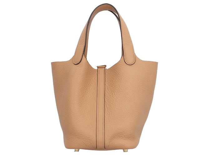 Hermès Bolso Hermes Picotin Lock PM Beige - vista 3