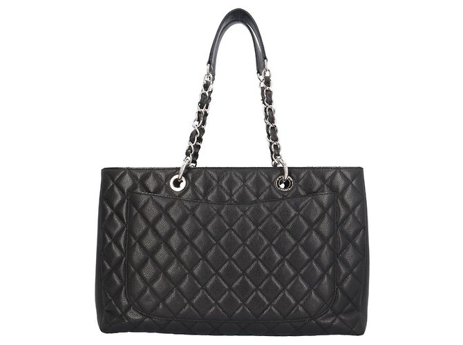 Borsa Chanel GST Tote XL Matelassé Nero - vista 3