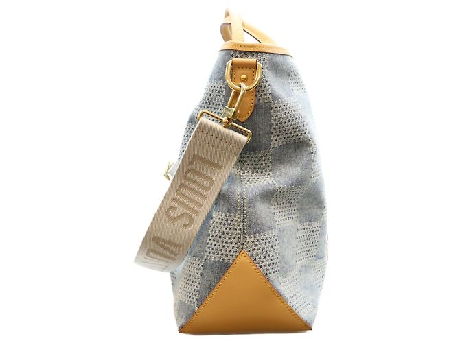 Bolso Louis Vuitton Damier Denim 3D Weekend Tote NM - vista 4