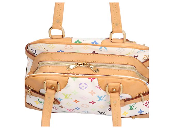 Louis Vuitton Claudia Monogram Multicolor Schultertasche Weiß Mehrfarben Monogramm - Ansicht 13