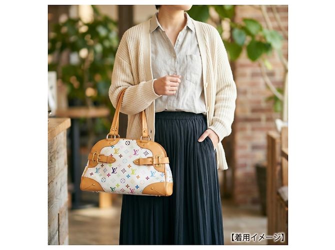 Louis Vuitton Claudia Monogram Multicolor Schultertasche Weiß Mehrfarben Monogramm - Ansicht 15