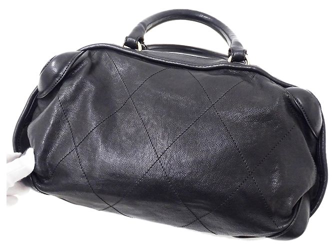 Borsa a mano Chanel Wild Stitch in pelle nera Nero - vista 10