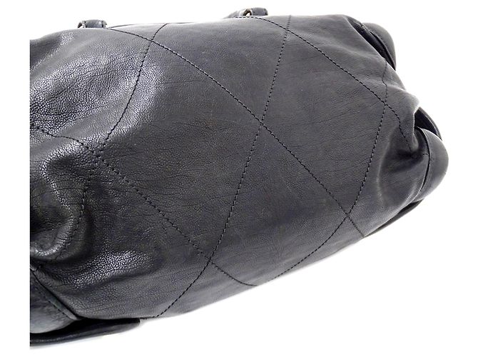 Borsa a mano Chanel Wild Stitch in pelle nera Nero - vista 11