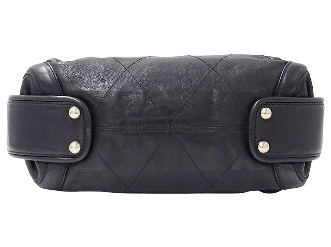 Borsa a mano Chanel Wild Stitch in pelle nera Nero - vista 3
