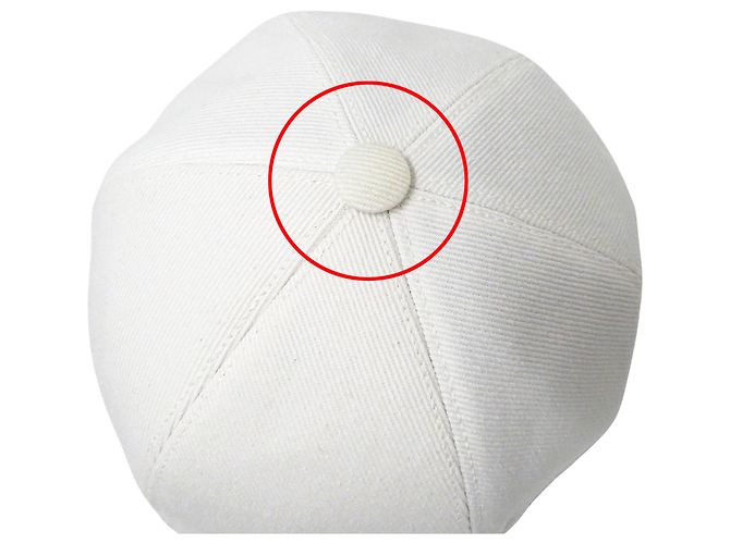 Cappellino da baseball in cotone da donna Chanel Bianco - vista 11