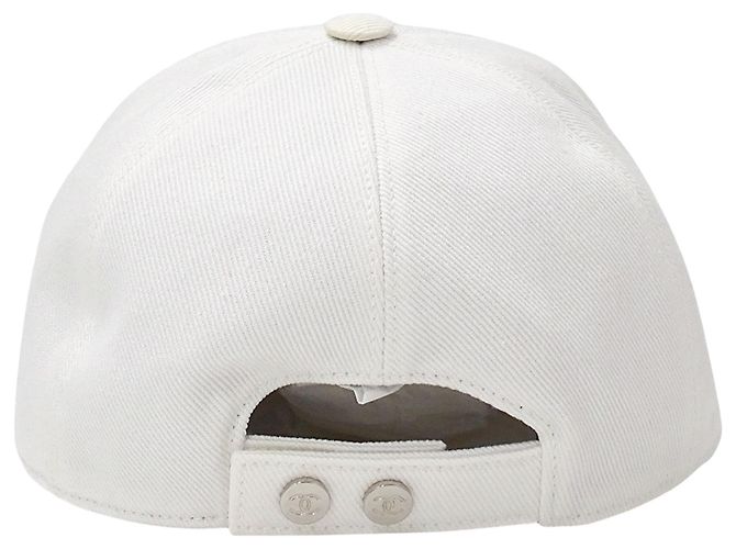 Cappellino da baseball in cotone da donna Chanel Bianco - vista 4